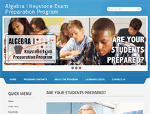 Tablet Screenshot of algebrakeystone.com